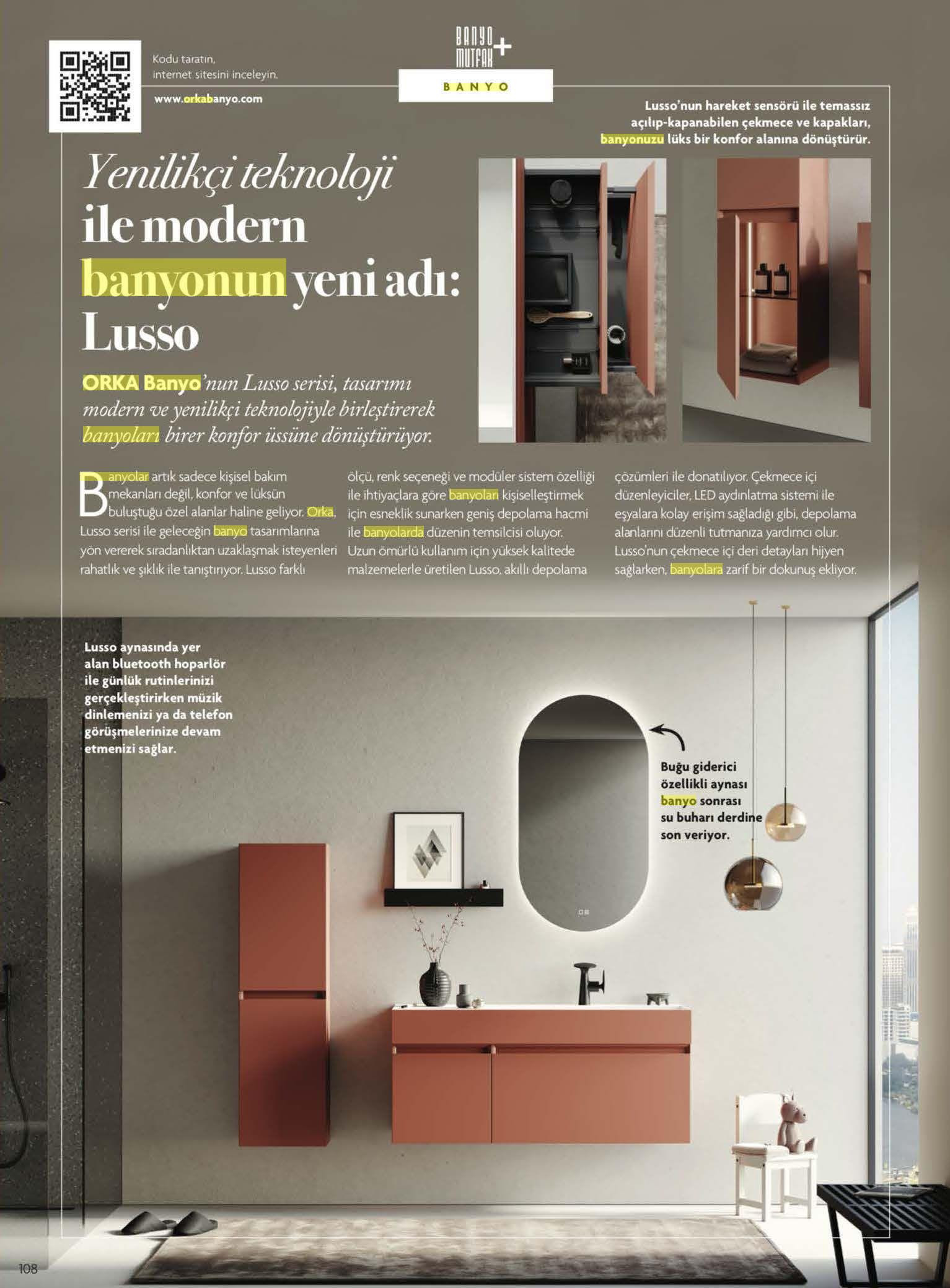 Der Neue Name des Modernen Badezimmers mit Innovativer Technologie: Lusso