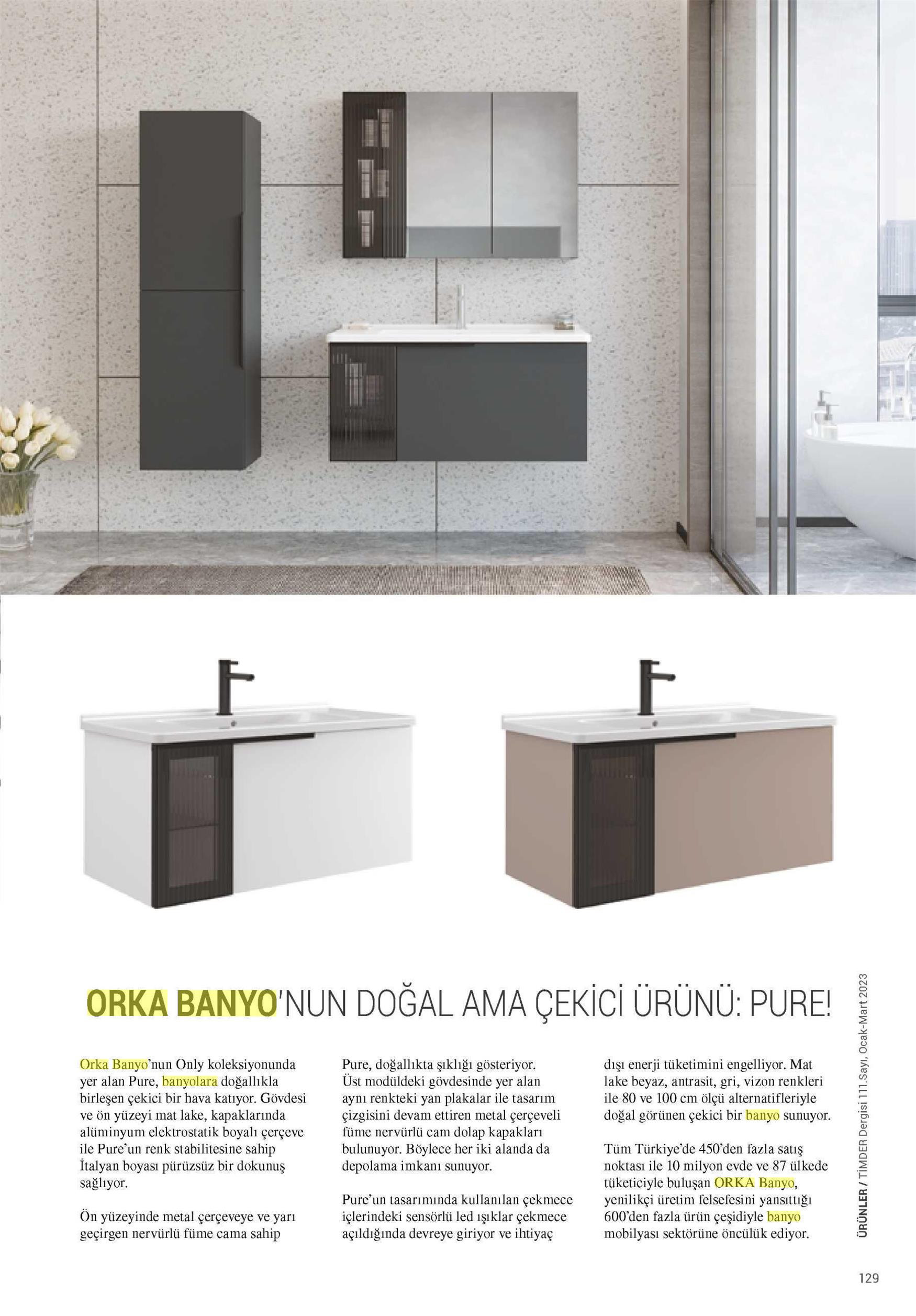 Le produit naturel mais attrayant de ORKA Bathroom : PURE!